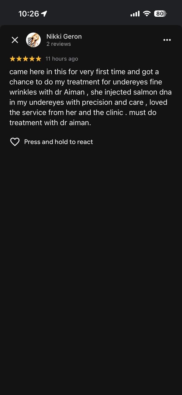 Google review for Dr. Aiman Aijaz (16)